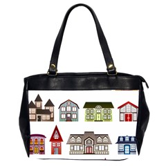 Houses Oversize Office Handbag (2 Sides) by Sapixe