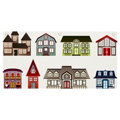 Houses Banner And Sign 4  X 2  by Sapixe