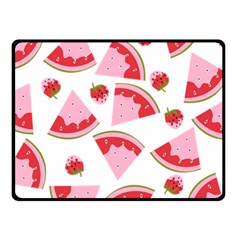 Pink Watermeloon Fleece Blanket (small) by Sapixe