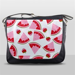 Pink Watermeloon Messenger Bag by Sapixe