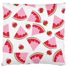 Pink Watermeloon Large Cushion Case (two Sides) by Sapixe