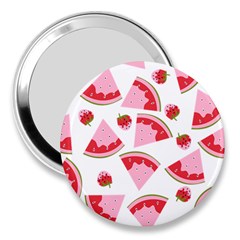 Pink Watermeloon 3  Handbag Mirrors by Sapixe