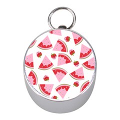 Pink Watermeloon Mini Silver Compasses by Sapixe