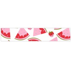 Pink Watermeloon Large Flano Scarf  by Sapixe