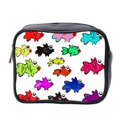 Fish Fishes Marine Life Swimming Water Mini Toiletries Bag (two Sides) by Sapixe