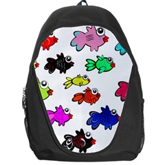 Fish Fishes Marine Life Swimming Water Backpack Bag by Sapixe