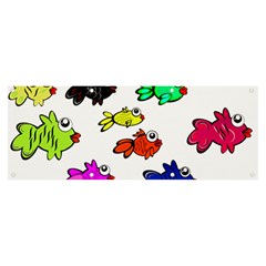 Fish Fishes Marine Life Swimming Water Banner And Sign 8  X 3 