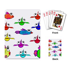 Fish Swim Cartoon Funnycute Playing Cards Single Design (rectangle)