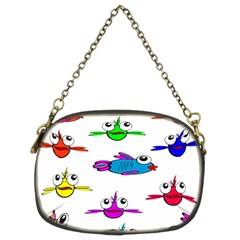 Fish Swim Cartoon Funnycute Chain Purse (two Sides) by Sapixe