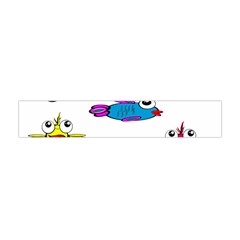 Fish Swim Cartoon Funnycute Flano Scarf (mini) by Sapixe