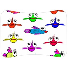 Fish Swim Cartoon Funnycute Velour Seat Head Rest Cushion by Sapixe