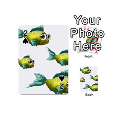 Fish Vector Green Playing Cards 54 Designs (mini)