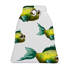 Fish Vector Green Ornament (bell)