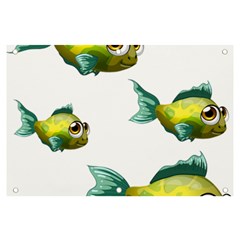 Fish Vector Green Banner And Sign 6  X 4 