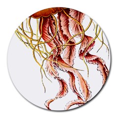 Animal Art Forms In Nature Jellyfish Round Mousepads