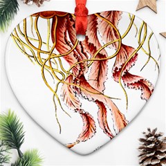 Animal Art Forms In Nature Jellyfish Ornament (heart)