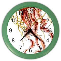 Animal Art Forms In Nature Jellyfish Color Wall Clock