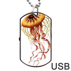 Animal Art Forms In Nature Jellyfish Dog Tag USB Flash (One Side)