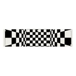 Black And White Chess Checkered Spatial 3d Banner and Sign 4  x 1  Front