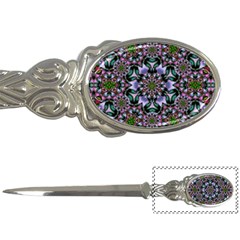 Tropical Blooming Forest With Decorative Flowers Mandala Letter Opener by pepitasart