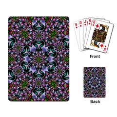 Tropical Blooming Forest With Decorative Flowers Mandala Playing Cards Single Design (rectangle)