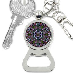 Tropical Blooming Forest With Decorative Flowers Mandala Bottle Opener Key Chain by pepitasart