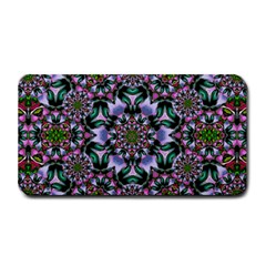 Tropical Blooming Forest With Decorative Flowers Mandala Medium Bar Mats by pepitasart