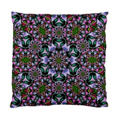 Tropical Blooming Forest With Decorative Flowers Mandala Standard Cushion Case (two Sides) by pepitasart