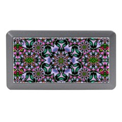 Tropical Blooming Forest With Decorative Flowers Mandala Memory Card Reader (mini) by pepitasart