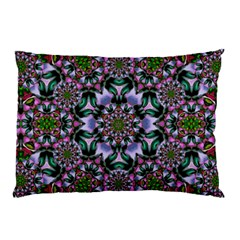 Tropical Blooming Forest With Decorative Flowers Mandala Pillow Case (two Sides) by pepitasart