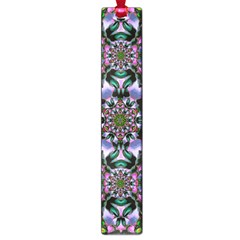 Tropical Blooming Forest With Decorative Flowers Mandala Large Book Marks by pepitasart