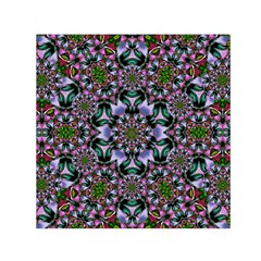 Tropical Blooming Forest With Decorative Flowers Mandala Square Satin Scarf (30  X 30 ) by pepitasart