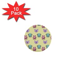 Animals 1  Mini Buttons (10 Pack)  by nateshop