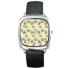 Animals Square Metal Watch by nateshop