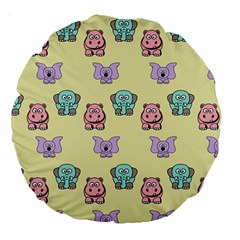 Animals Large 18  Premium Round Cushions by nateshop