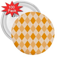 Argyle 3  Buttons (100 Pack)  by nateshop