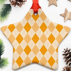 Argyle Star Ornament (two Sides) by nateshop