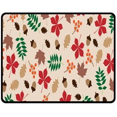 Autumn Double Sided Fleece Blanket (medium)  by nateshop