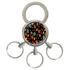 Autumn-flower 3-ring Key Chain by nateshop