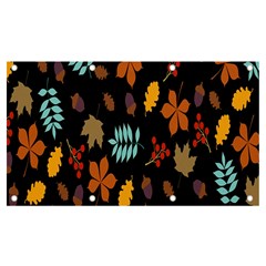 Autumn-flower Banner And Sign 7  X 4 