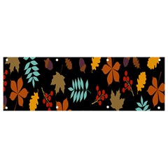 Autumn-flower Banner And Sign 9  X 3 