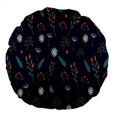 Background-flower Large 18  Premium Round Cushions by nateshop