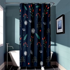 Background-flower Shower Curtain 36  X 72  (stall)  by nateshop