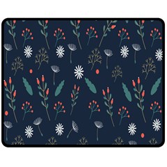 Background-flower Double Sided Fleece Blanket (medium)  by nateshop