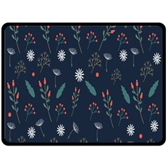 Background-flower Double Sided Fleece Blanket (large)  by nateshop