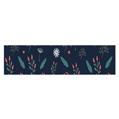 Background-flower Oblong Satin Scarf (16  X 60 ) by nateshop