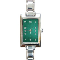 Background-green Rectangle Italian Charm Watch by nateshop