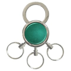 Background-green 3-Ring Key Chain