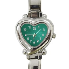 Background-green Heart Italian Charm Watch