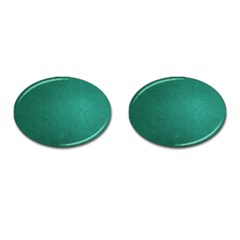 Background-green Cufflinks (oval) by nateshop